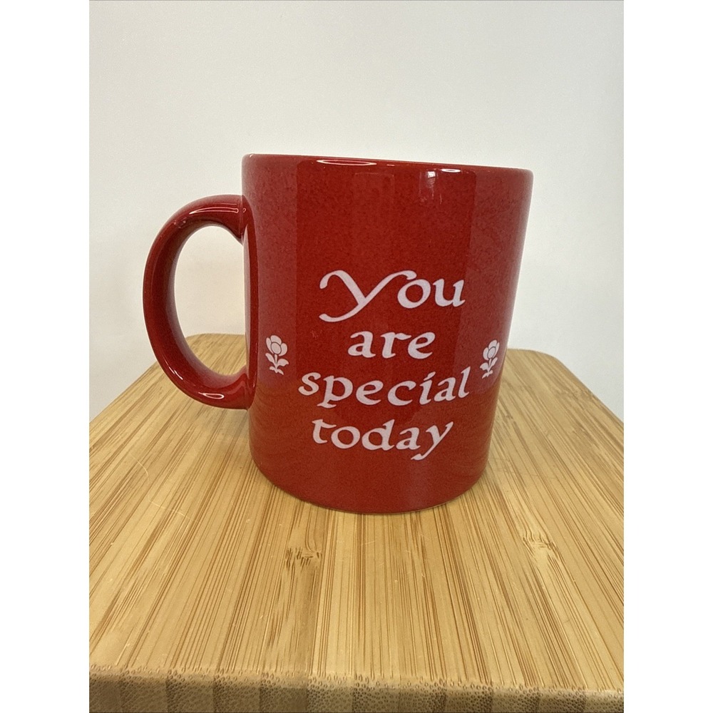 Waechtersbach Germany You Are‎ Special Today 3 3/4" Tall Large Red Coffee Mug